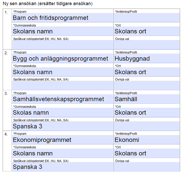 Gymnasieantagning - Gymnasieantagning